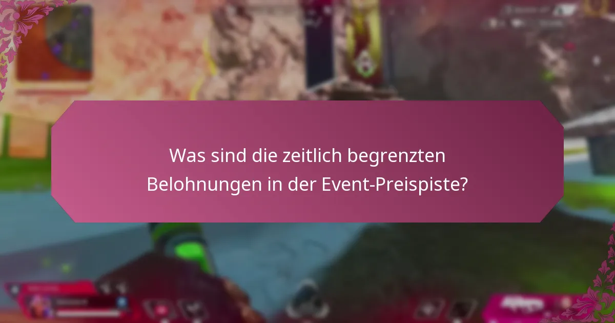 Was sind die Einzelheiten des Events, das mit der Preispiste verbunden ist?